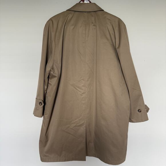 Vintage Chaps Ralph Lauren Trench Coat Large Thinsulate Lining Quiet Luxury Fall - Picture 15 of 15